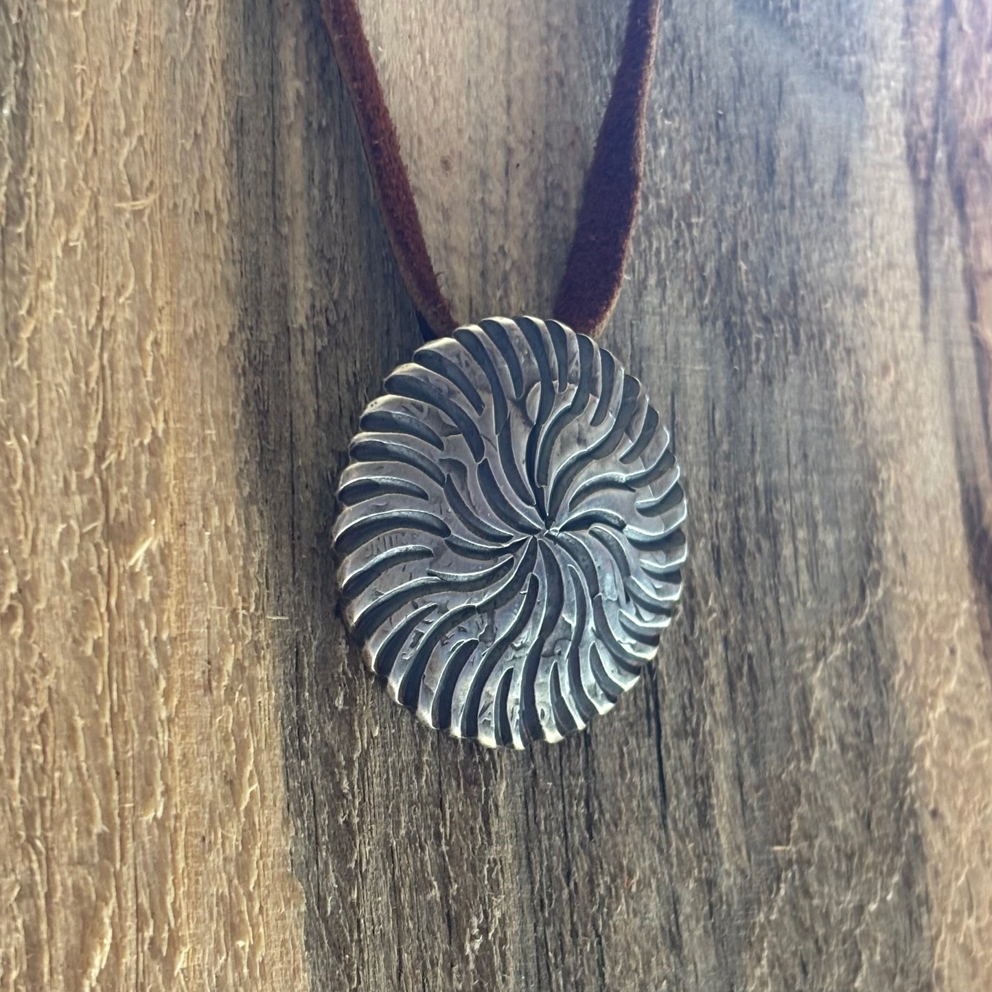 Coin Silver Swirl Pendant