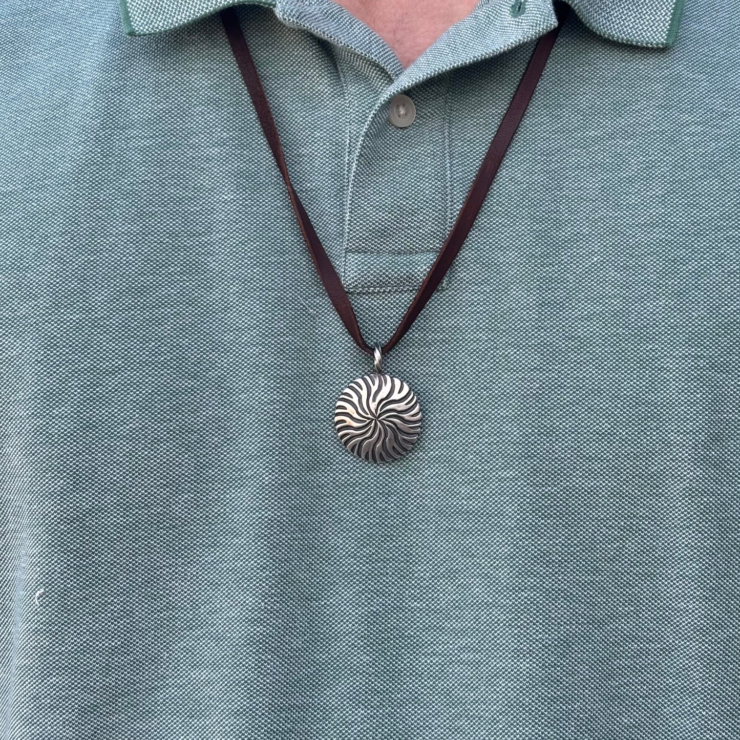 Silver Swirl Pendant