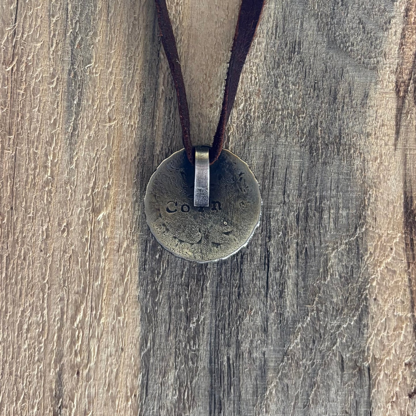 Coin Silver Swirl Pendant