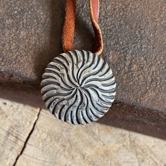 Coin Silver Swirl Pendant