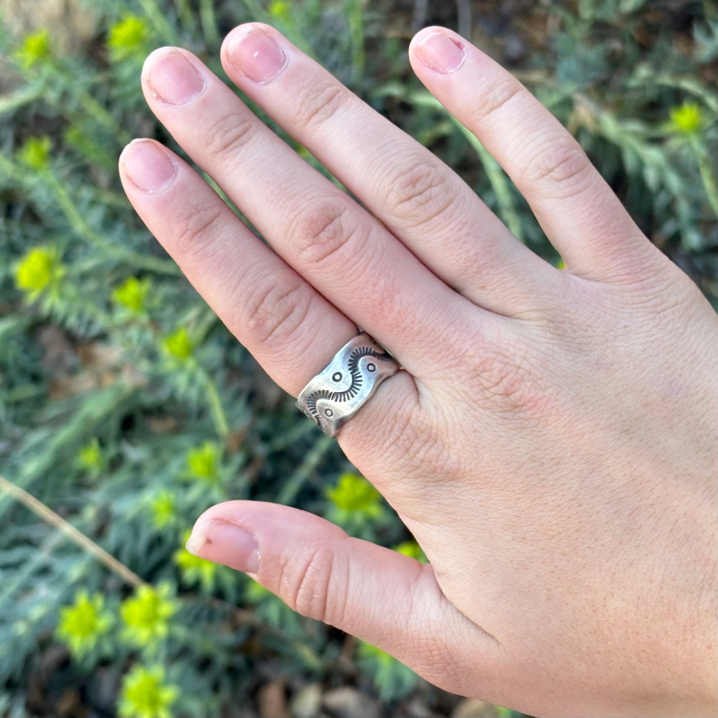 Silver Ingot Ring (Size 7 1/2)
