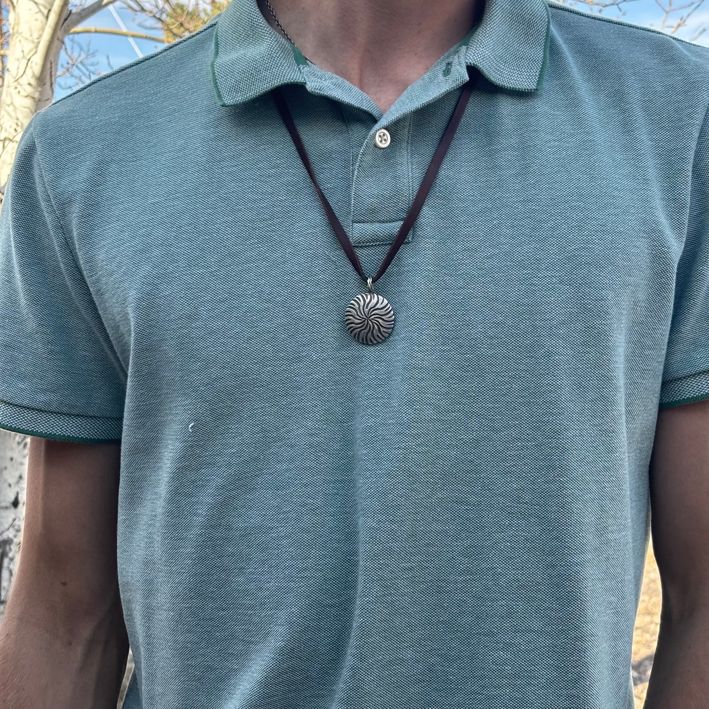 Silver Swirl Pendant