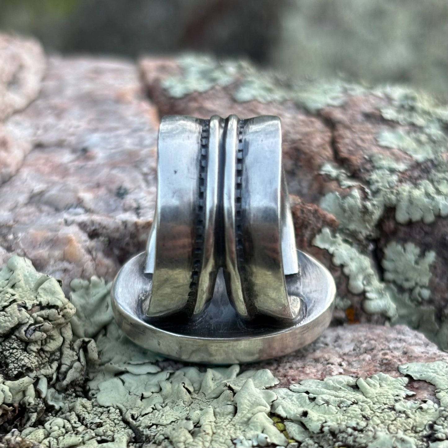 Split-shank ring with Fox Turquoise
