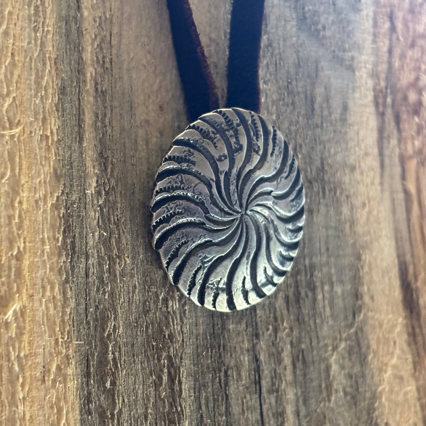 Coin Silver Swirl Pendant