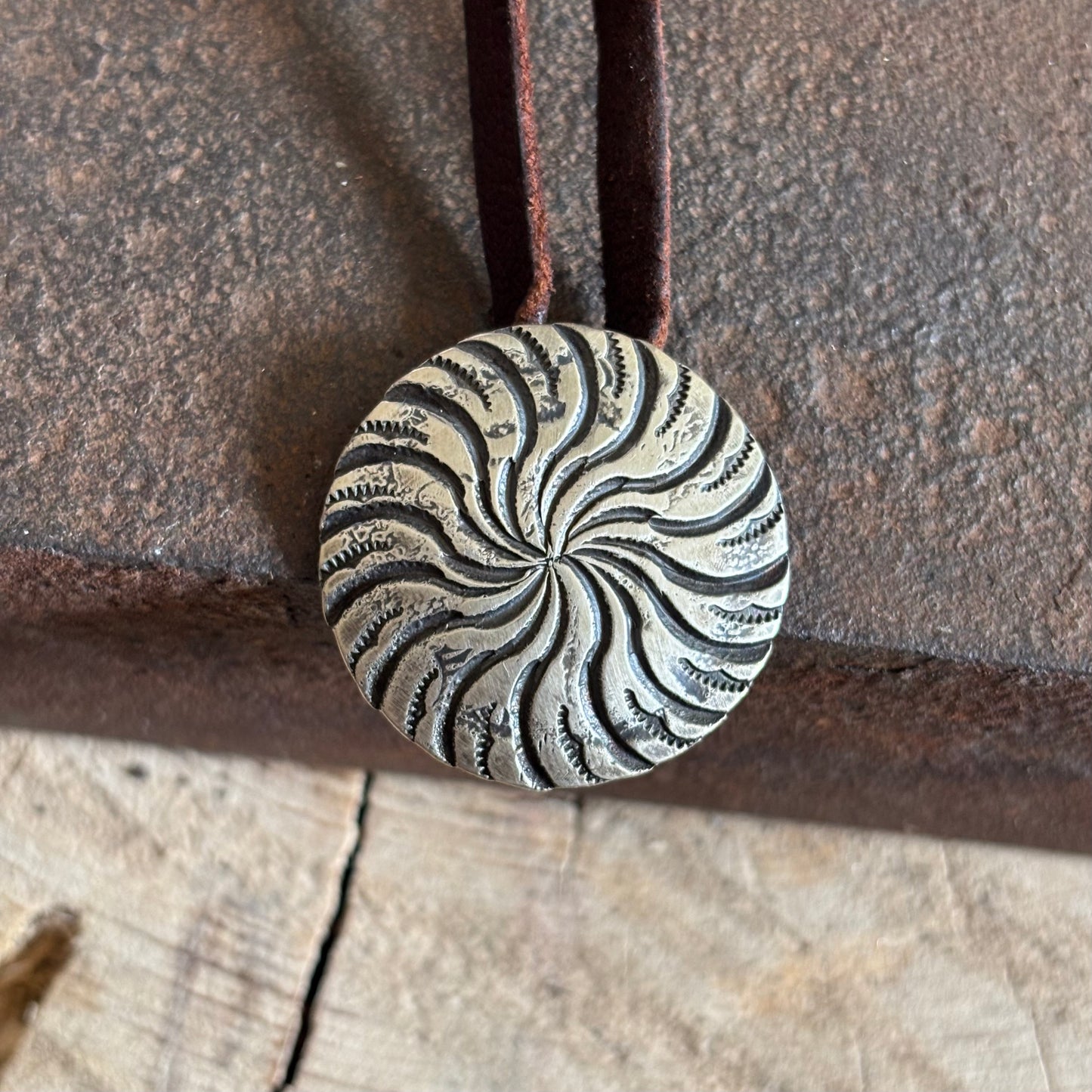 Coin Silver Swirl Pendant