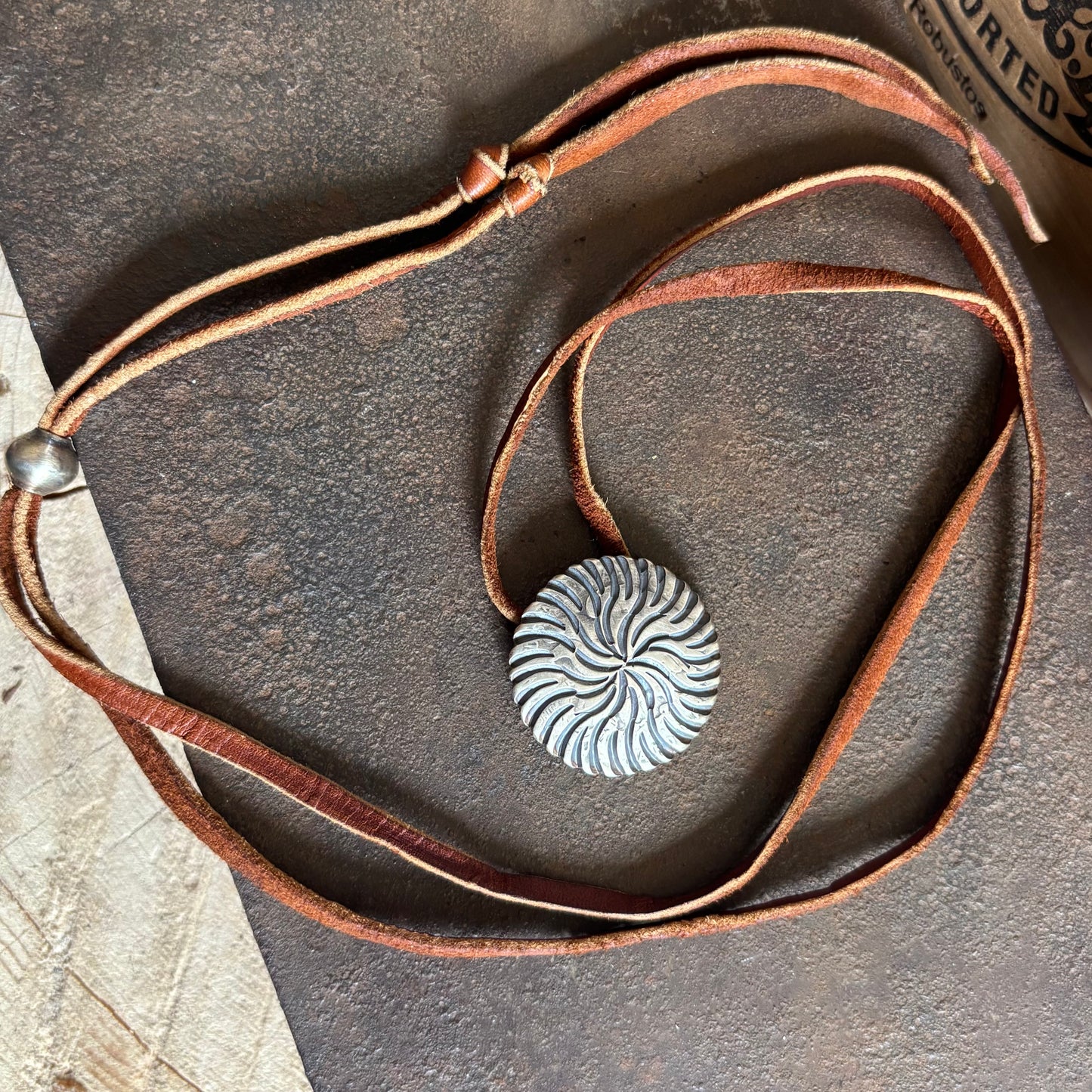 Coin Silver Swirl Pendant
