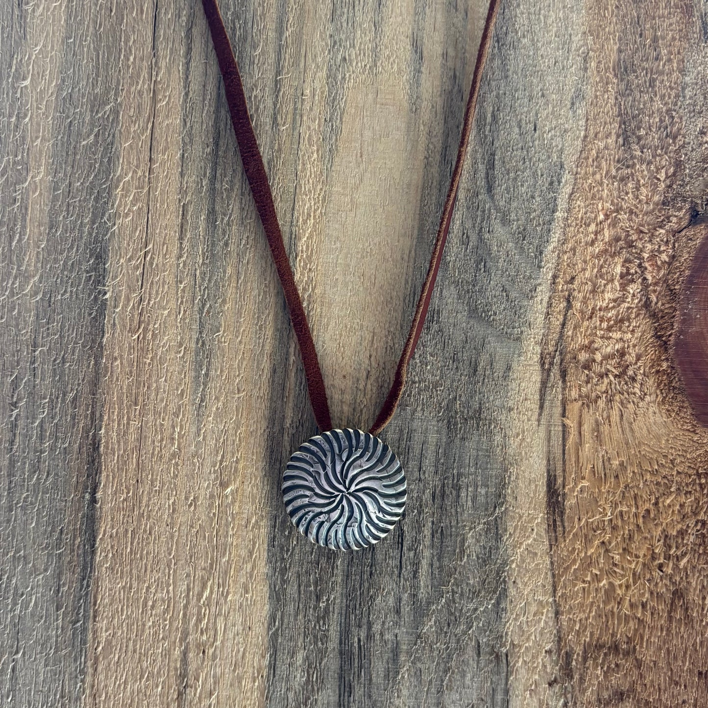 Coin Silver Swirl Pendant