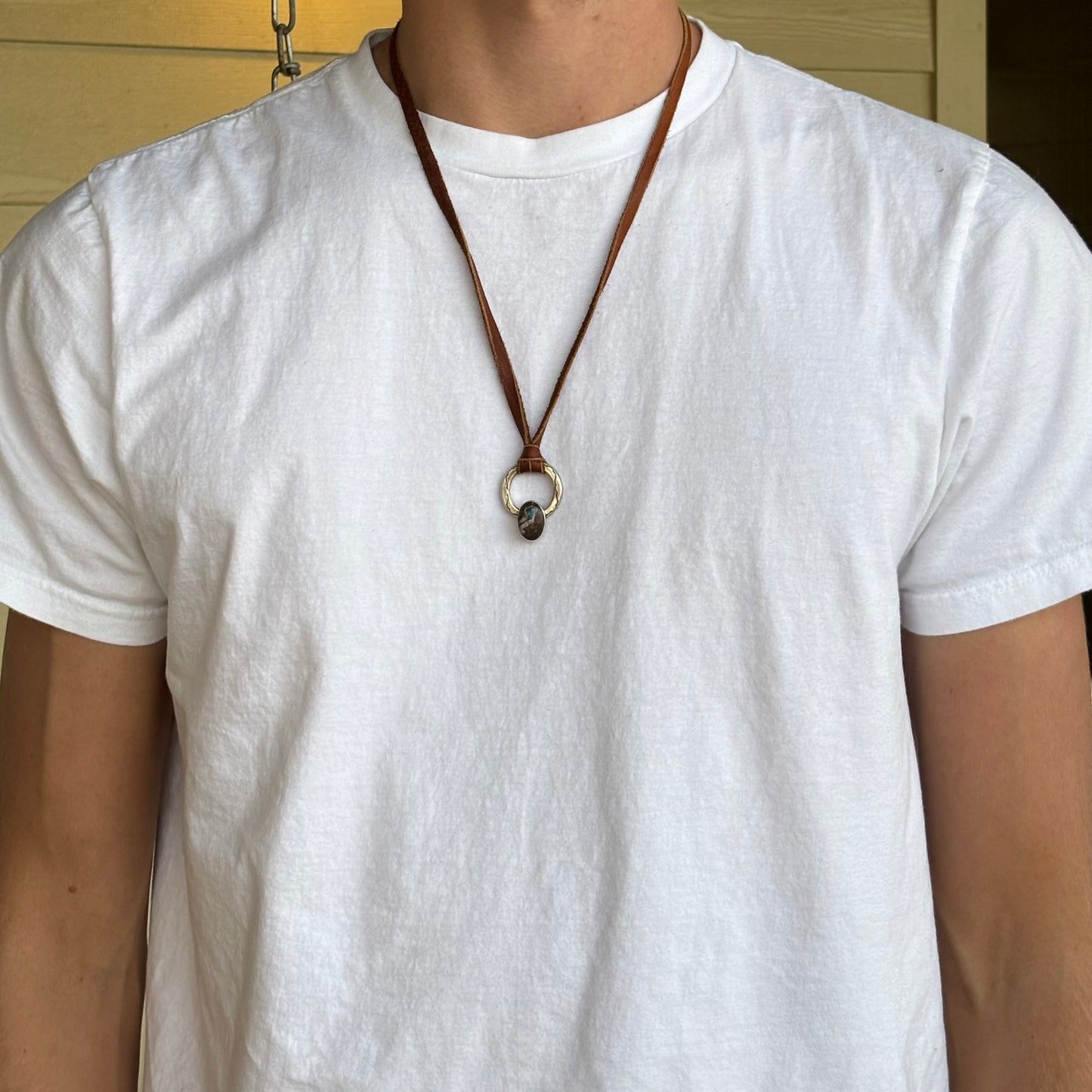 Traveler's Pendent with Bisbee Turquoise
