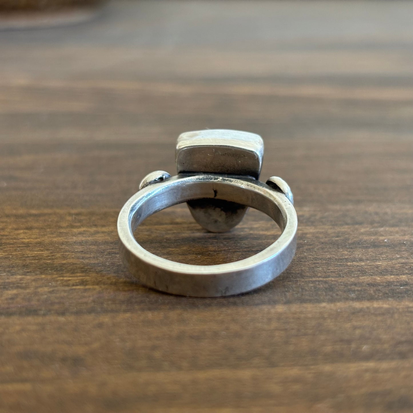 Lemon Chrysoprase Shield Ring (Size 11.5)