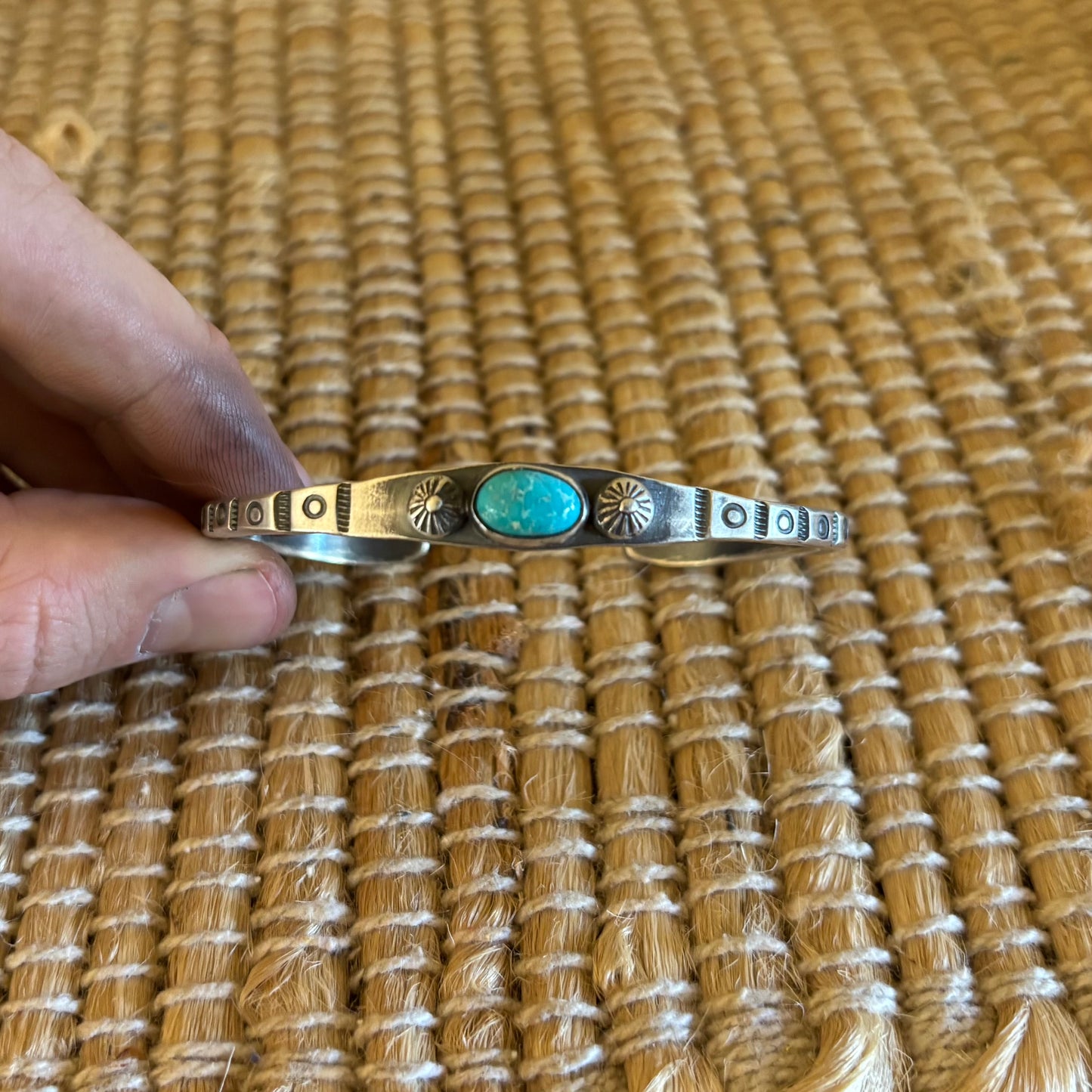 Kingman turquoise stacker bracelet