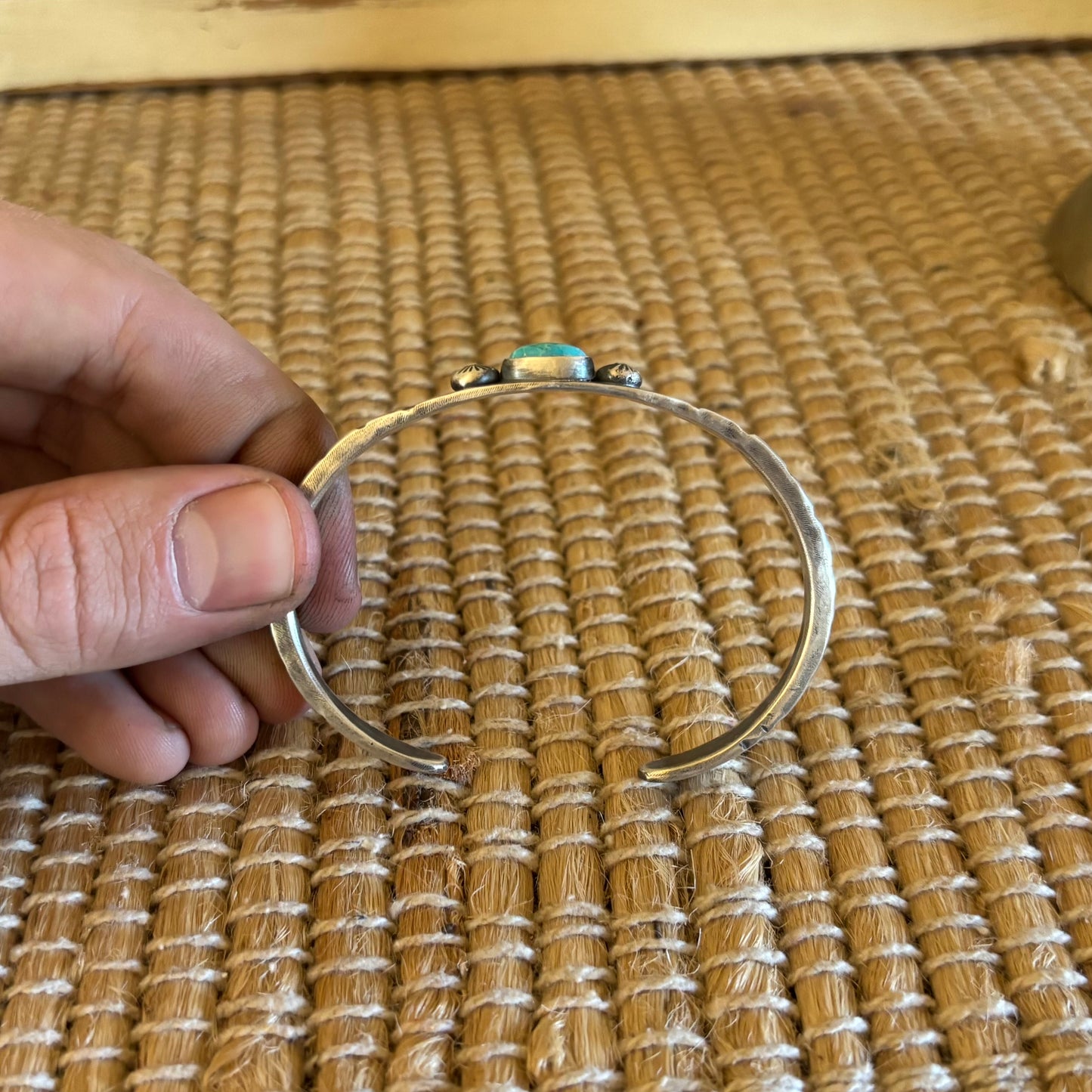 Kingman turquoise stacker bracelet