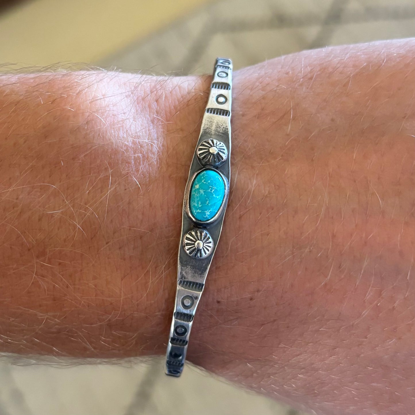 Kingman turquoise stacker bracelet