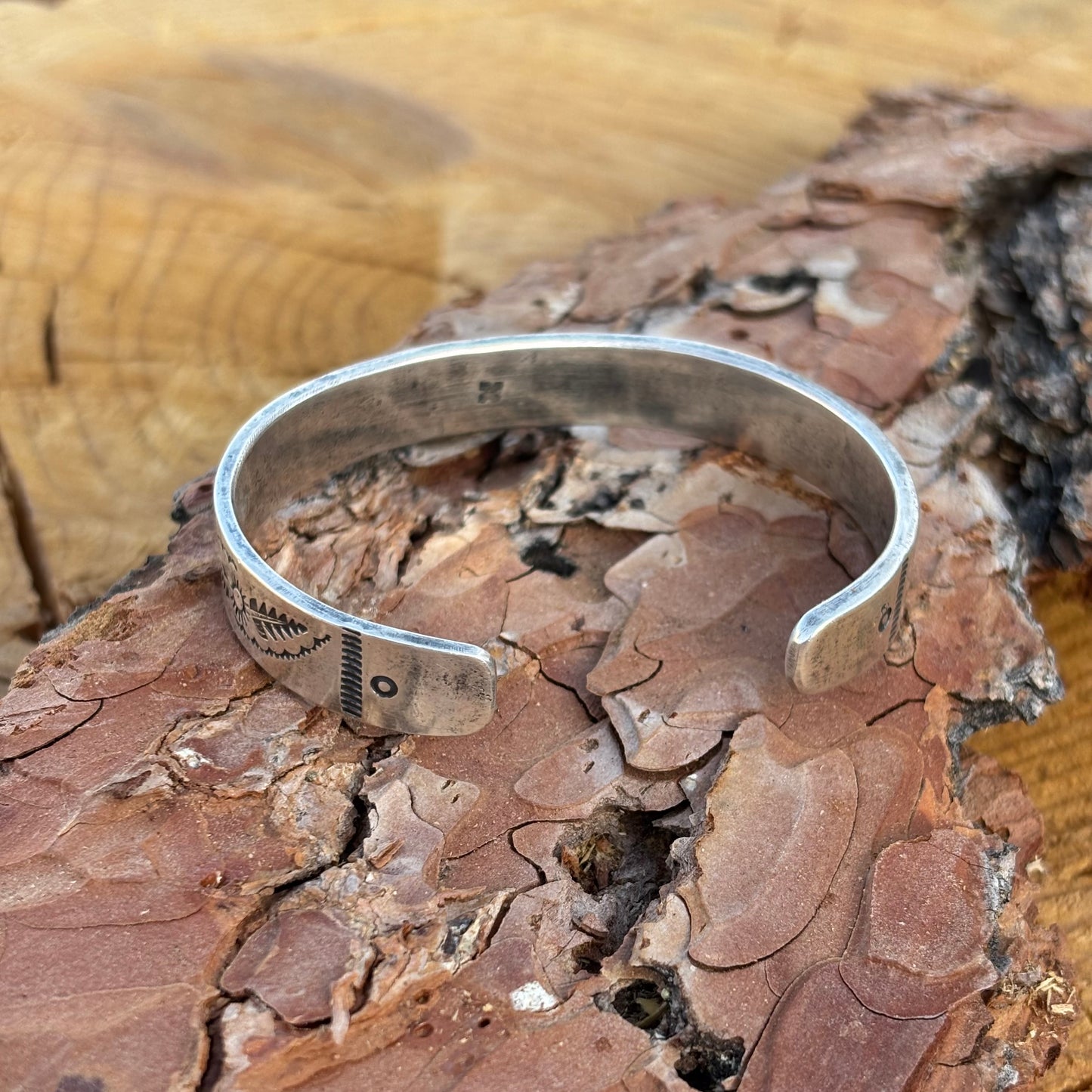Stamped Sterling Silver Cuff