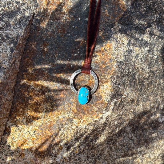 Traveler Pendant Kingman Turquoise Small