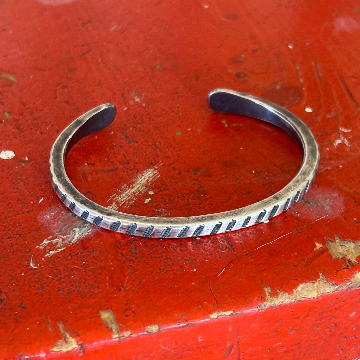 Silver Rope Square-wire Stalker Bracelet