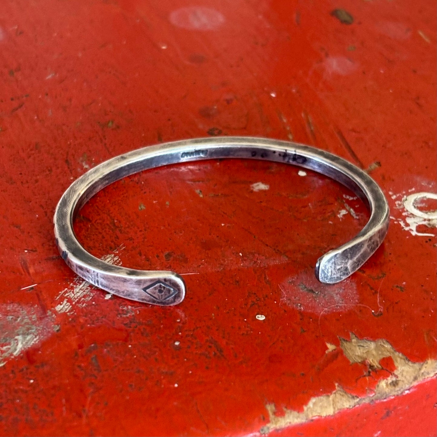 Silver Rope Square-wire Stalker Bracelet